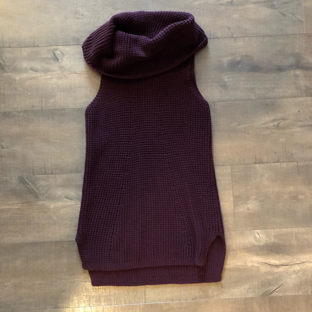 Sleeveless Cowl Neck Sweater